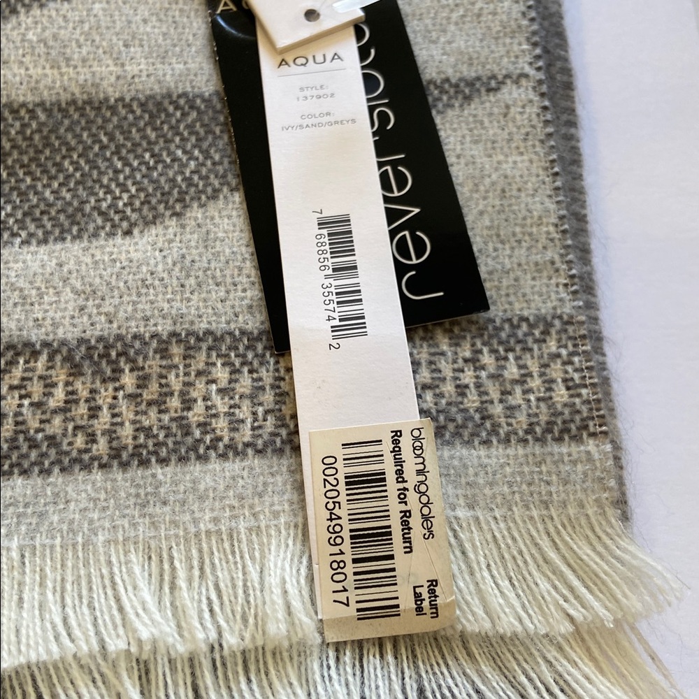 Aqua reversible shawl/wrap - Picture 6 of 6